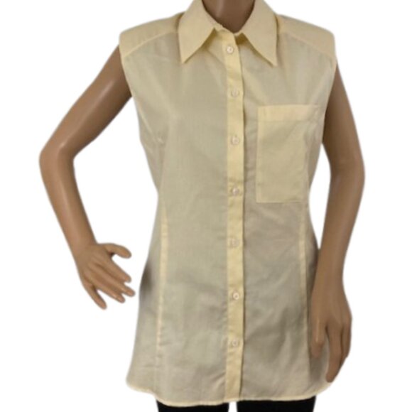 Judith & Charles Sleeveless Button-Up Blouse - Picture 1 of 6